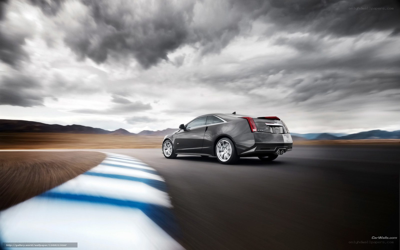 Cadillac CTS-V on a racetrack
