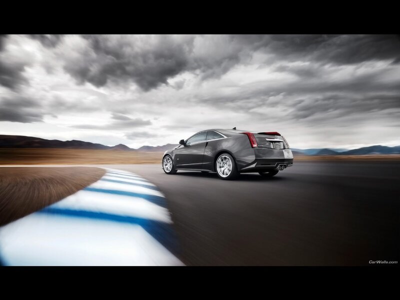 Cadillac CTS-V on a racetrack
