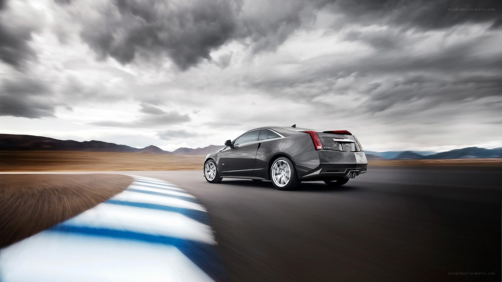 Cadillac CTS-V on a racetrack