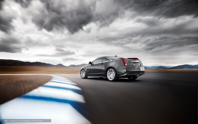 Cadillac CTS-V on a racetrack