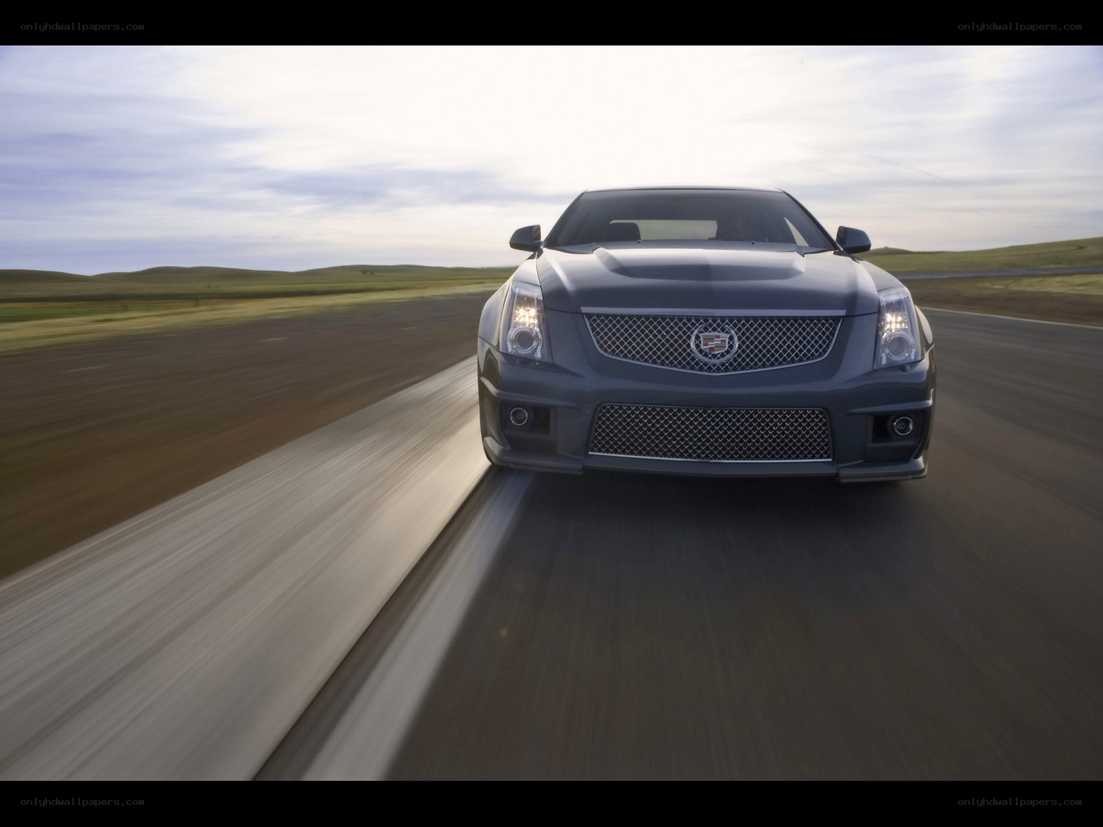 Cadillac CTS-V on a road