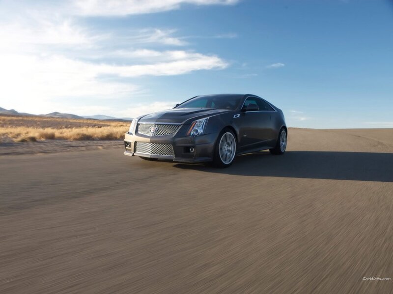 Cadillac CTS-V on desert road