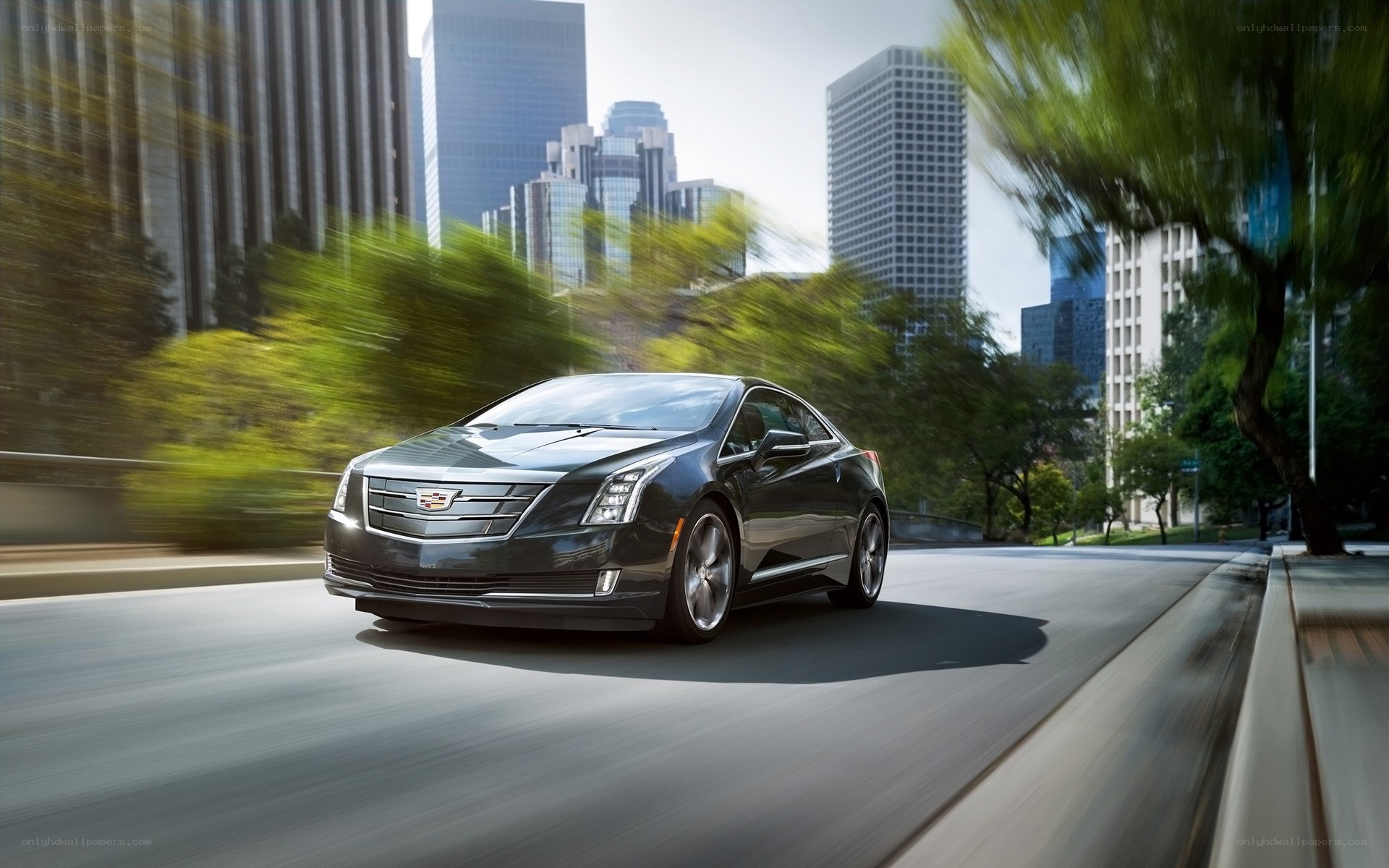 Cadillac ELR in city driving