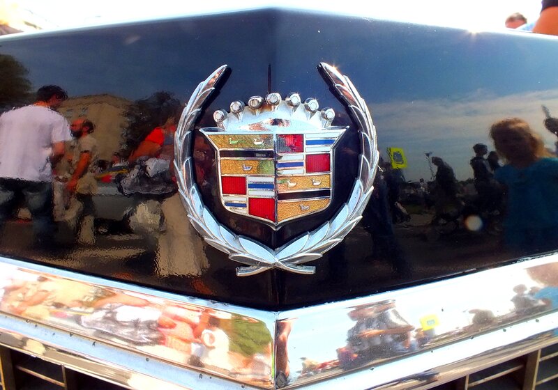 Cadillac Emblem on Car — Black