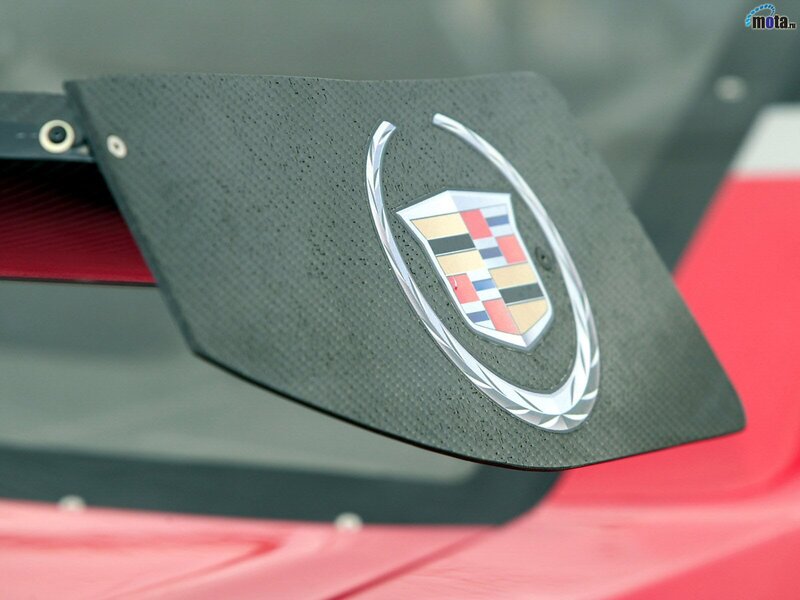 Cadillac emblem on carbon fiber