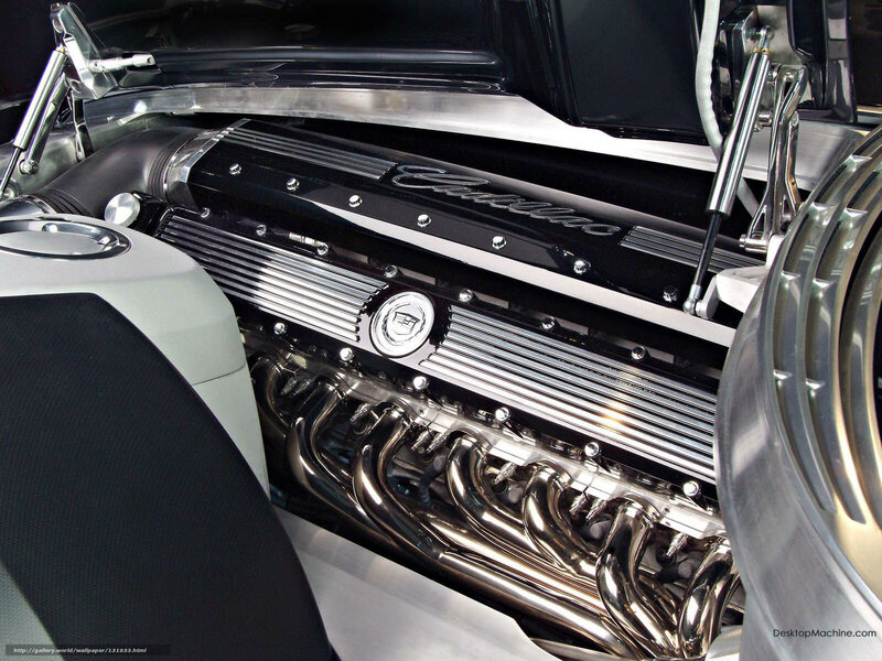 Cadillac Engine Bay — Black