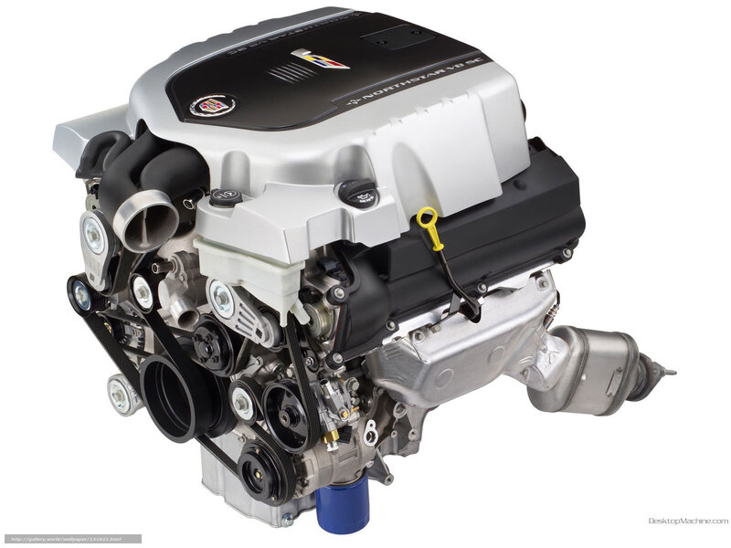 Cadillac Engine — Silver