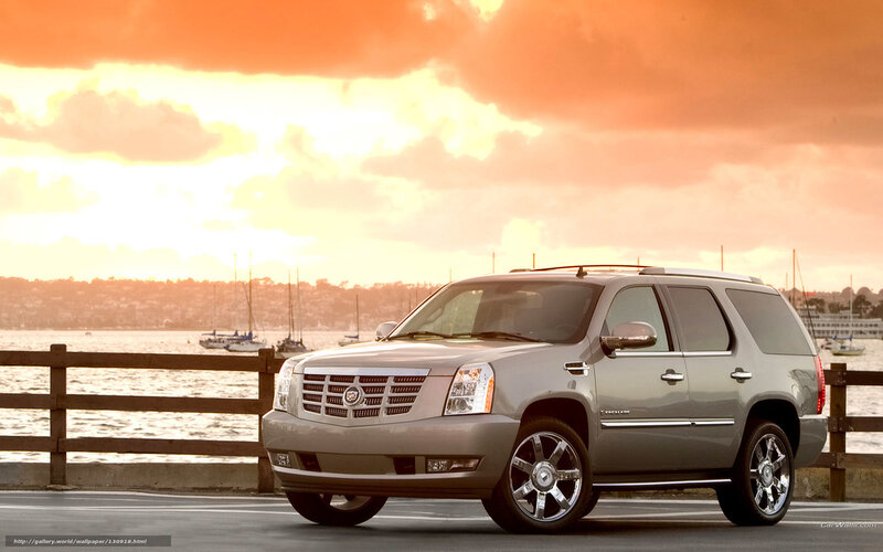 Cadillac Escalade at sunset