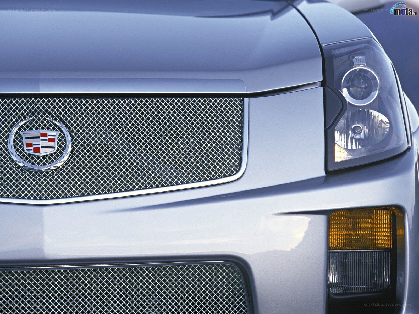 Cadillac grille and headlight