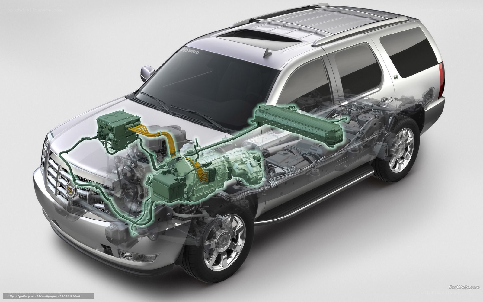 Cadillac hybrid SUV engine