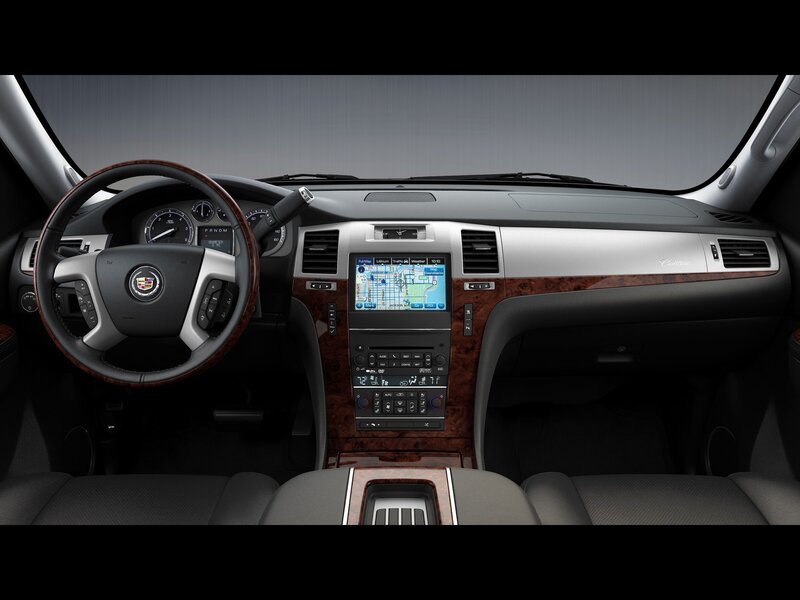 Cadillac interior dashboard view