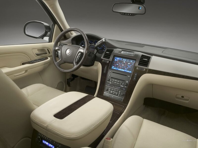 Cadillac interior dashboard view