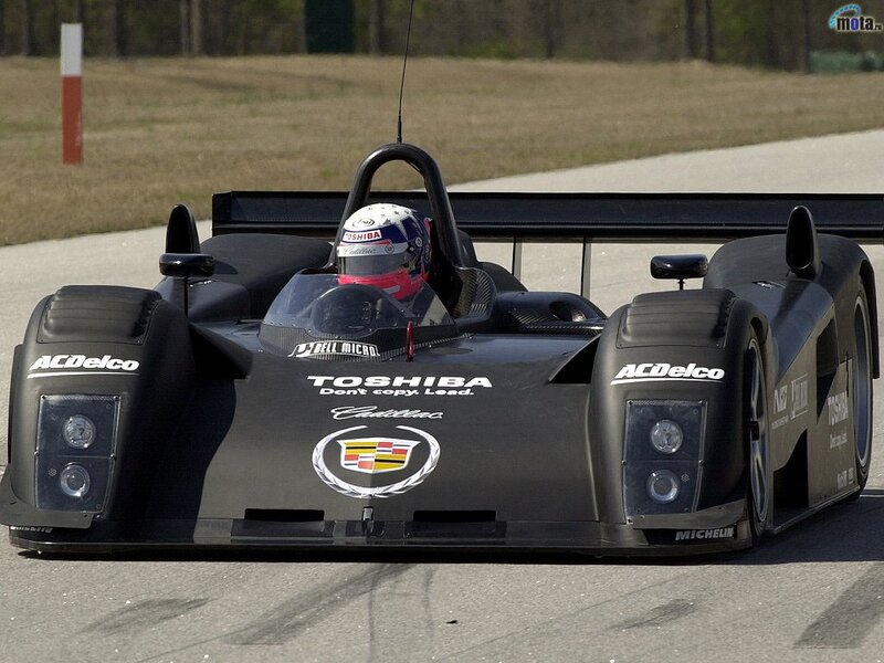 Cadillac race car on track