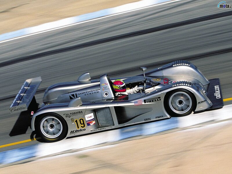 Cadillac race car on track