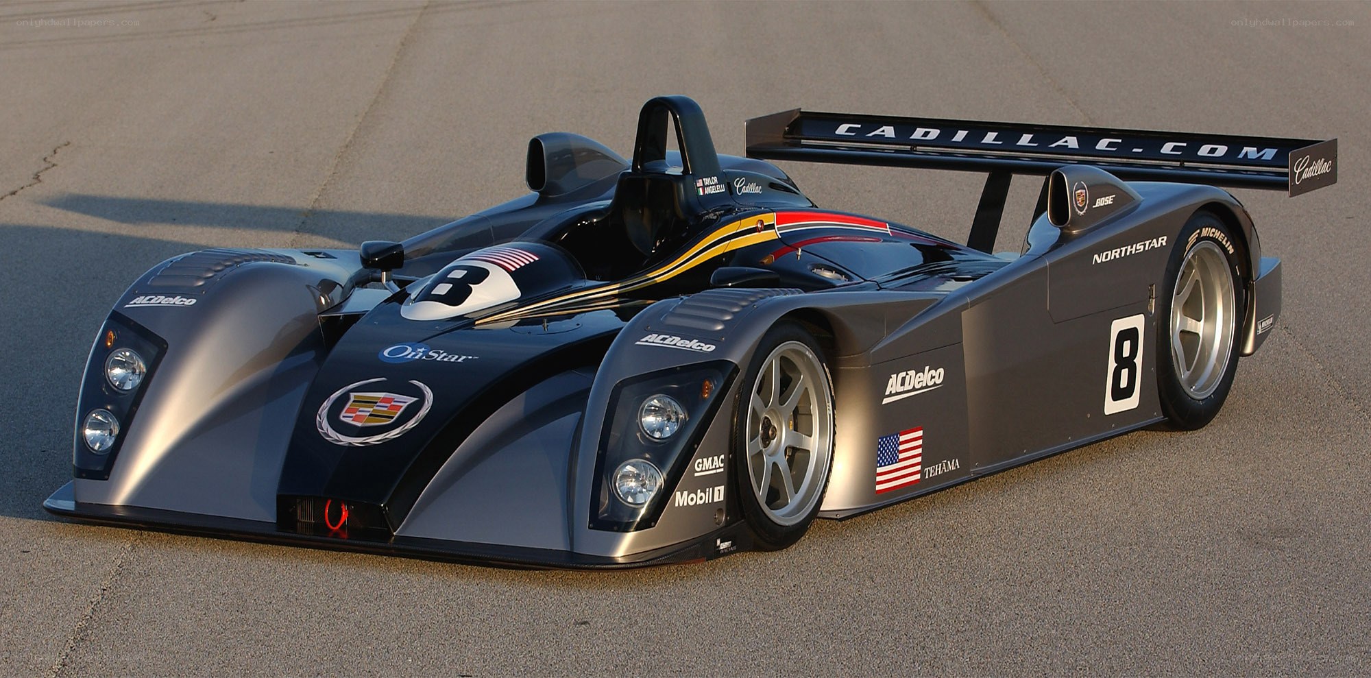 Cadillac race car on track
