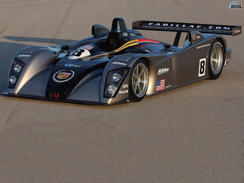 Cadillac race car on track