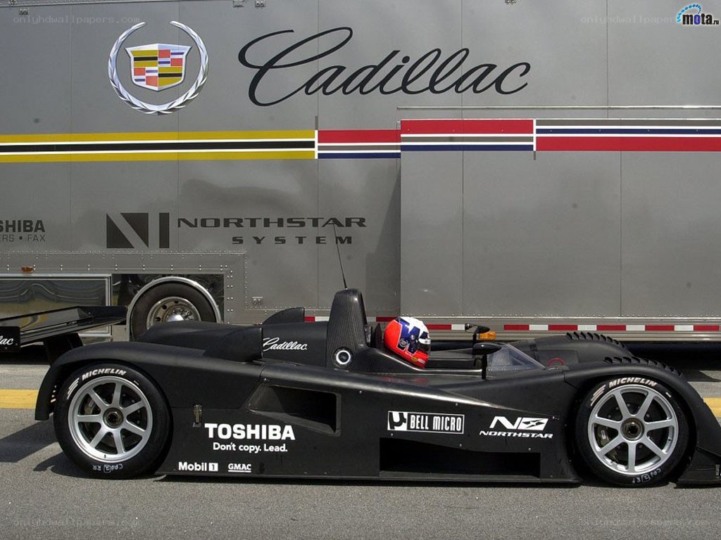 Cadillac race car with driver