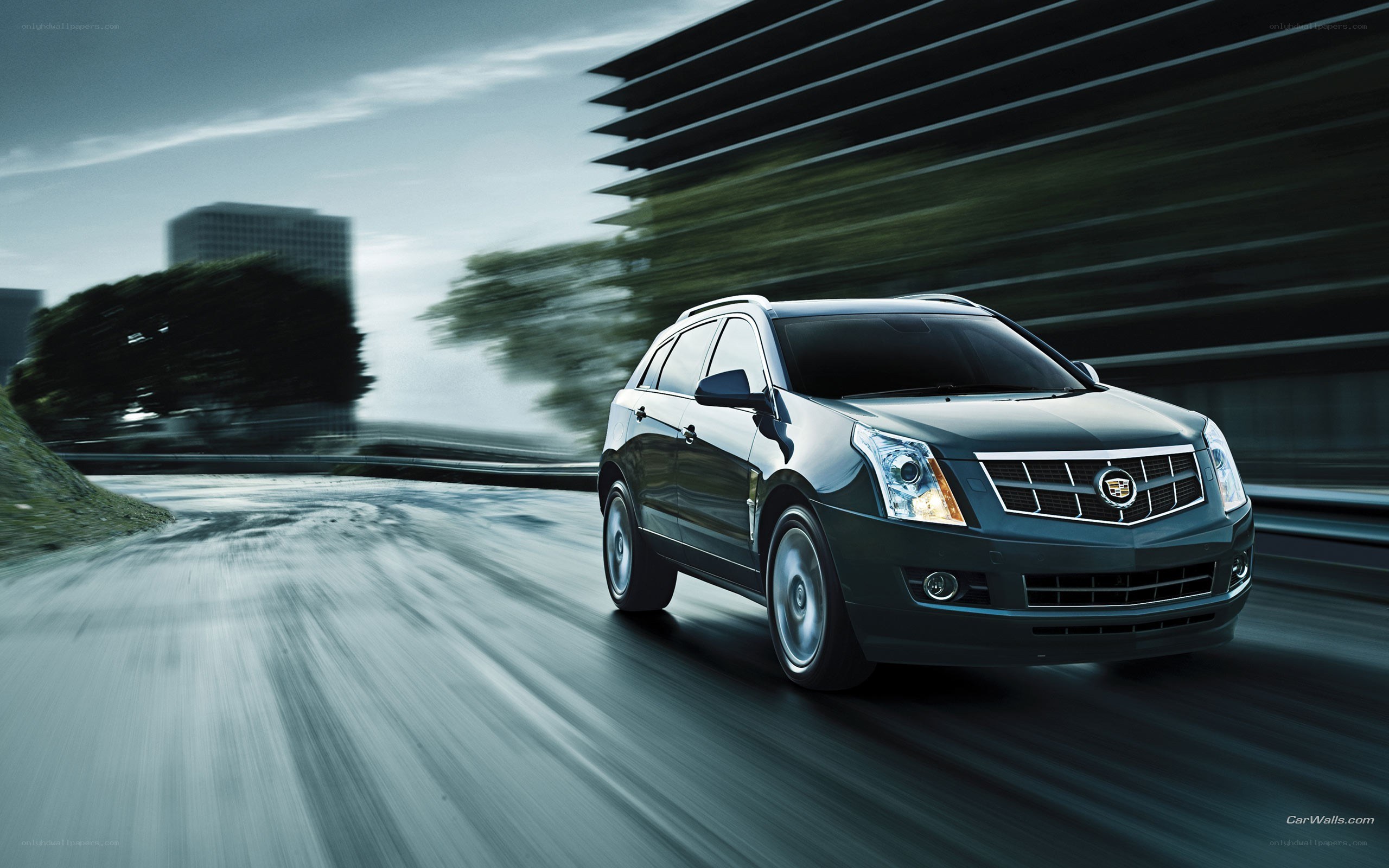 Cadillac SRX in motion
