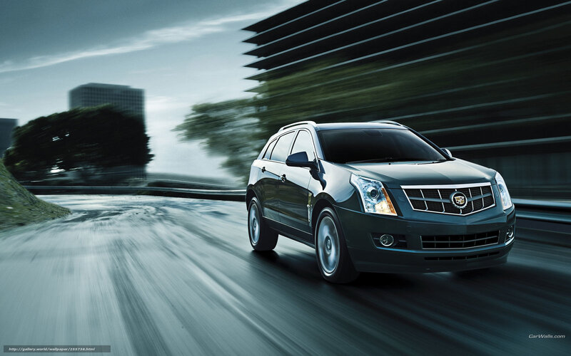 Cadillac SRX in motion
