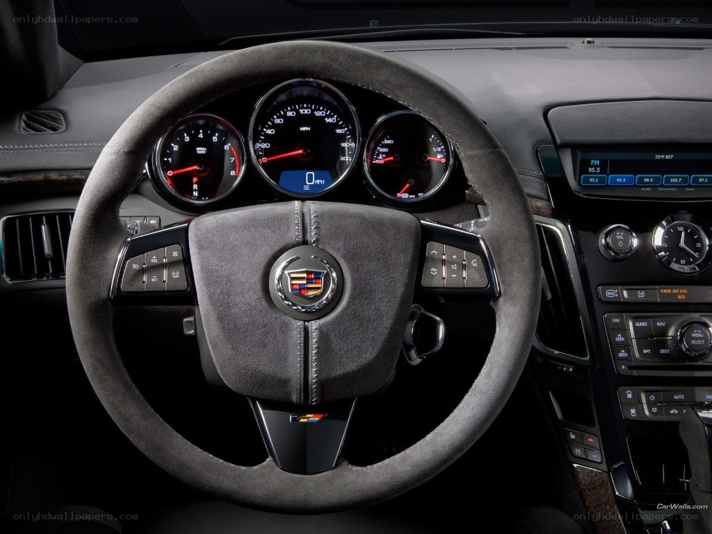 Cadillac steering wheel interior