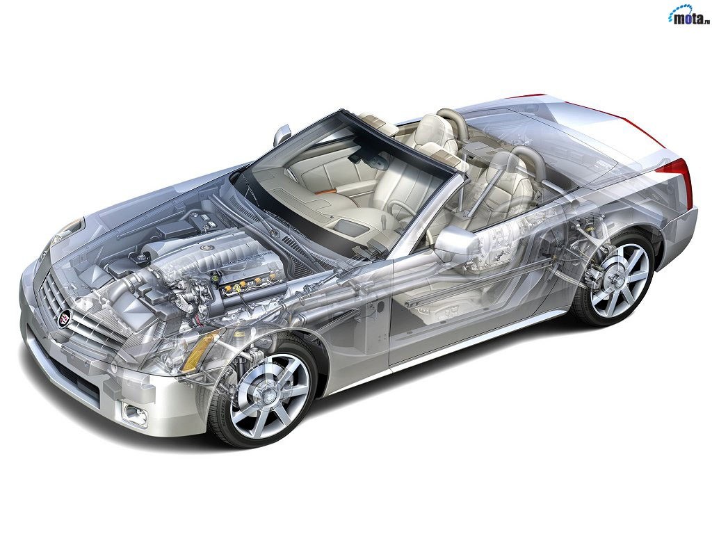 Cadillac XLR cutaway view