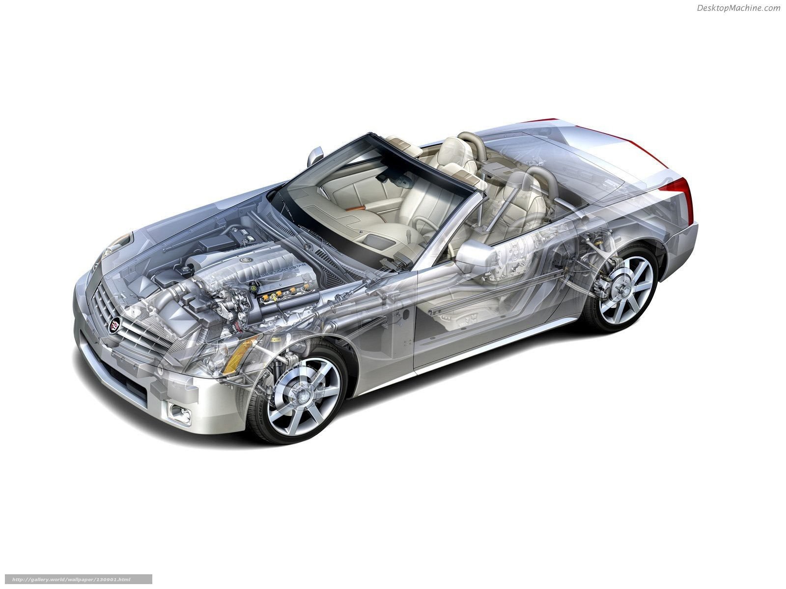 Cadillac XLR cutaway view