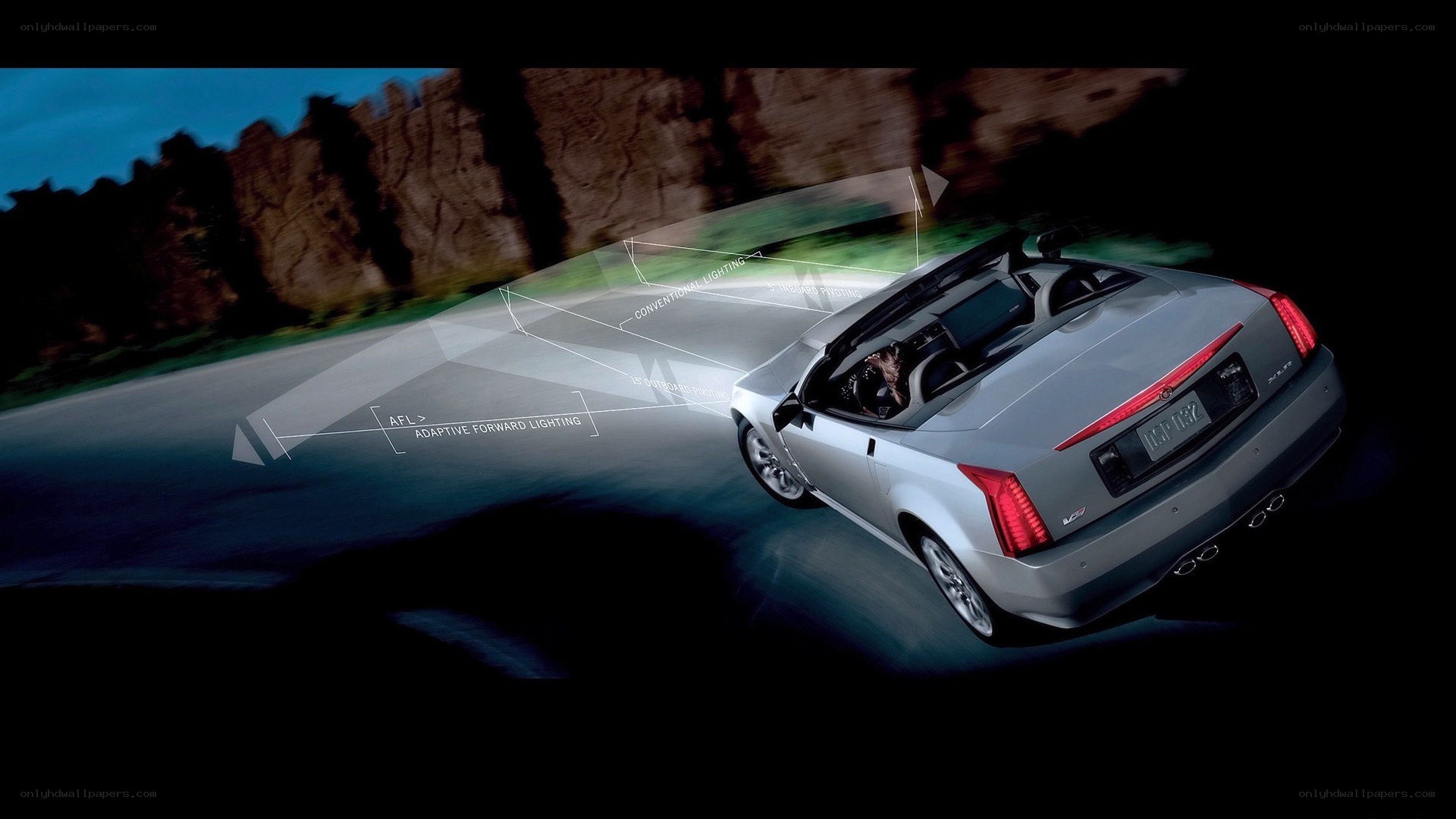 Cadillac XLR with adaptive lighting