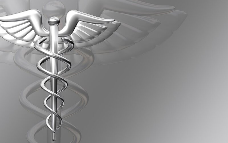 Caduceus Symbol — Silver