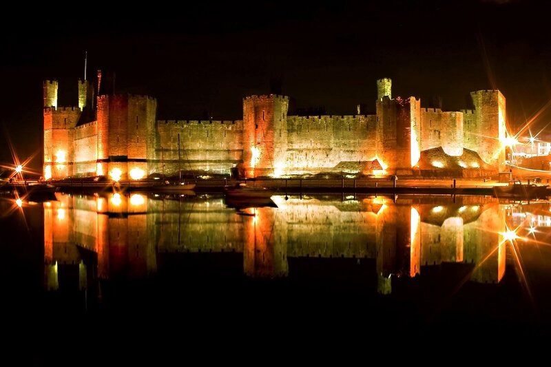 Caernarfon Castle — Black