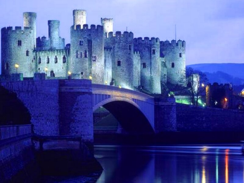 Caernarfon Castle — Blue