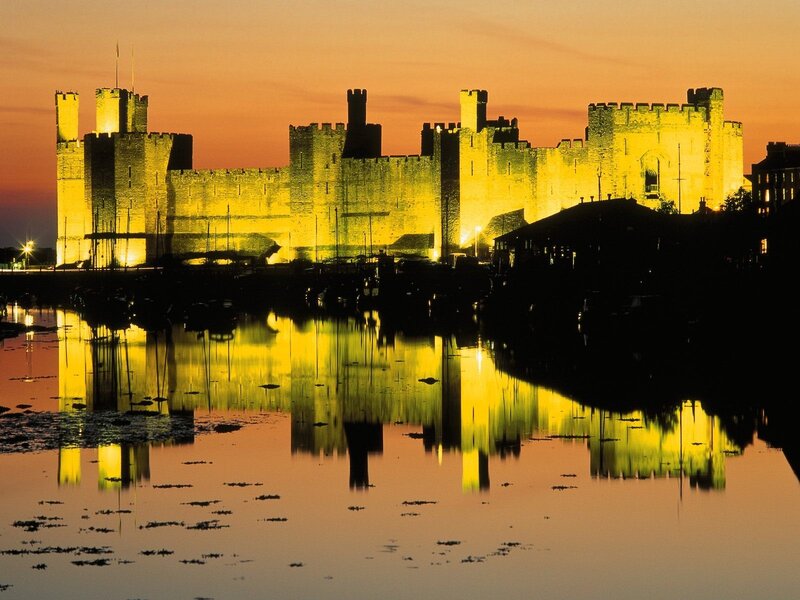 Caernarfon Castle — Yellow
