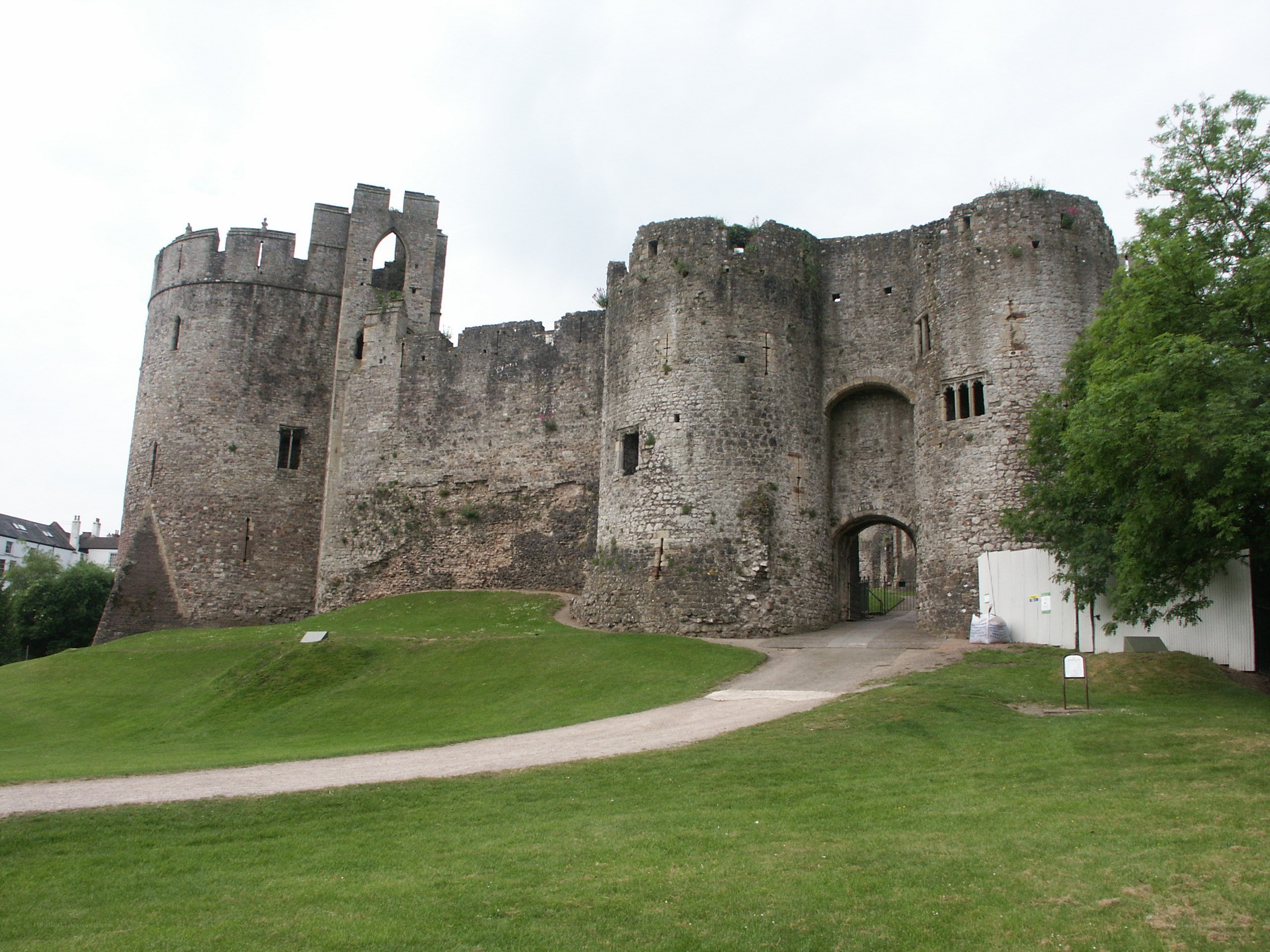 Caerphilly Castle entrance