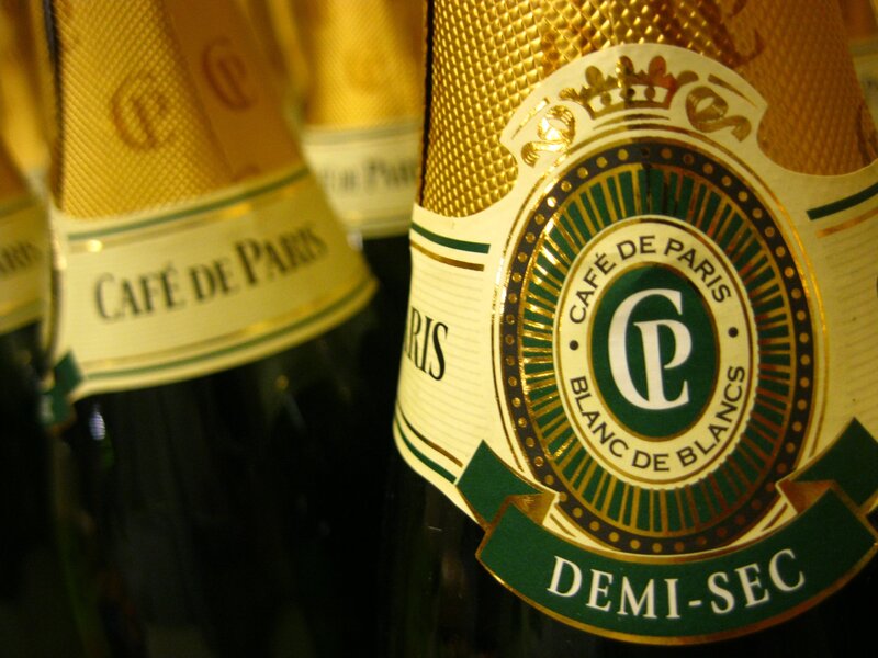Café de Paris Demi-Sec bottles