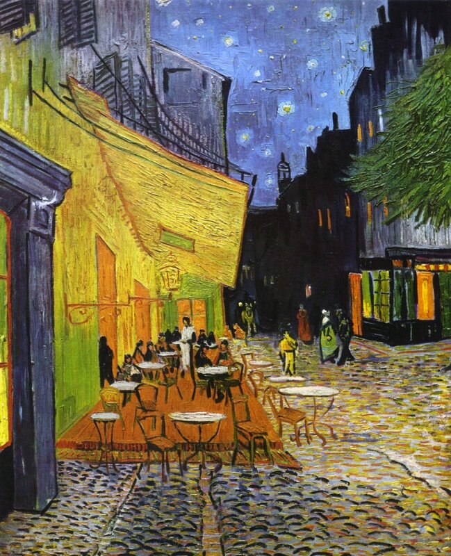 Cafe at Night — Yellow, Dramatic