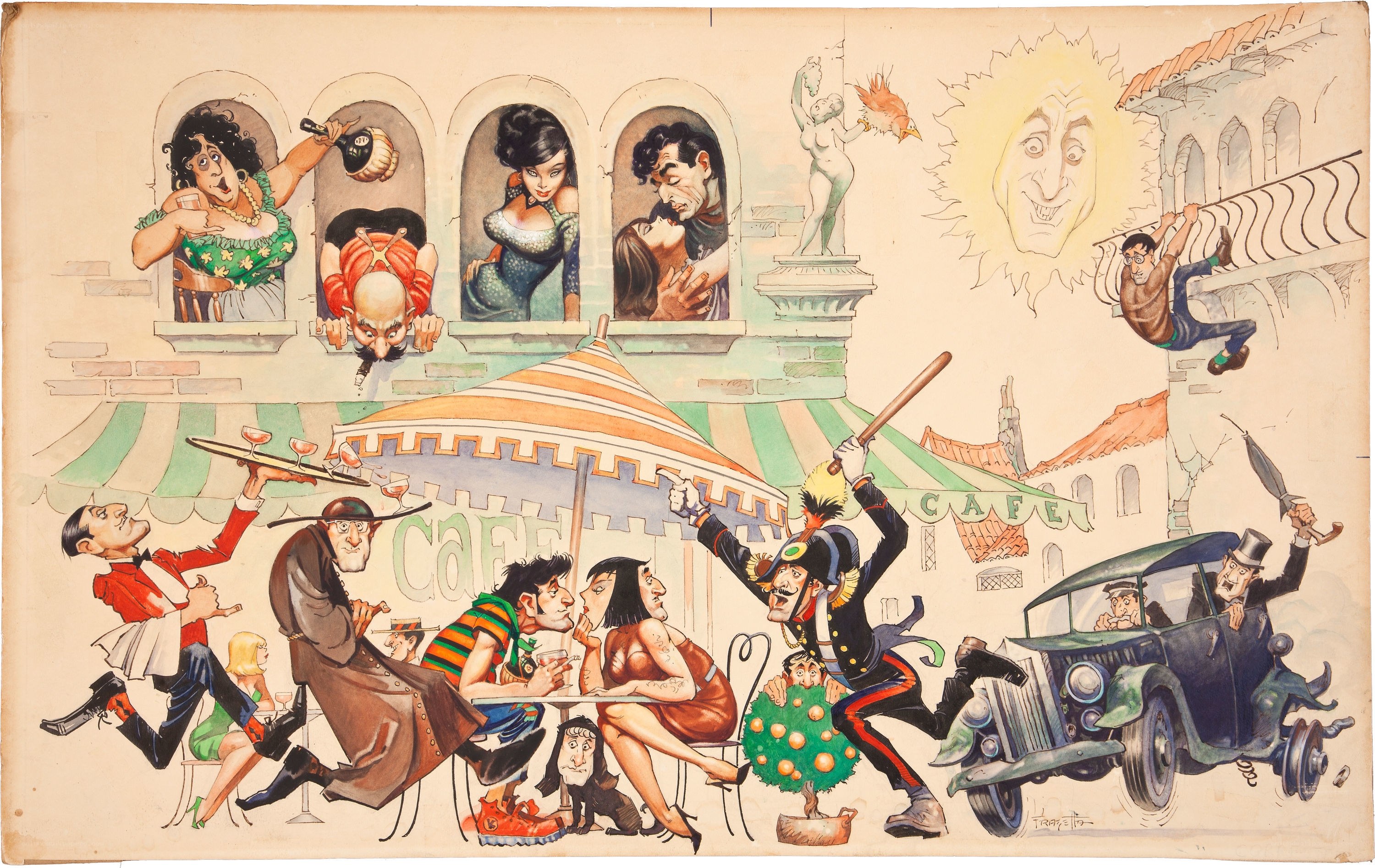 Cafe chaos cartoon