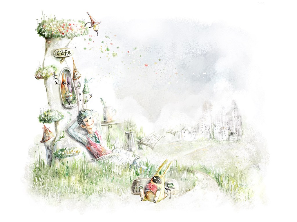 Cafe in the clouds