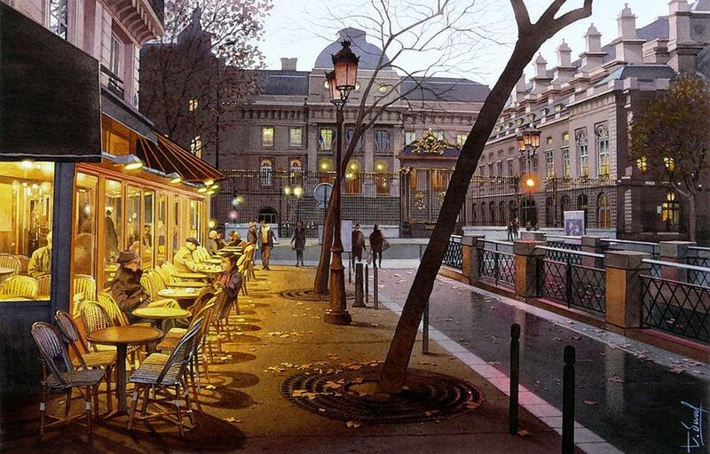 Cafe on a City Street