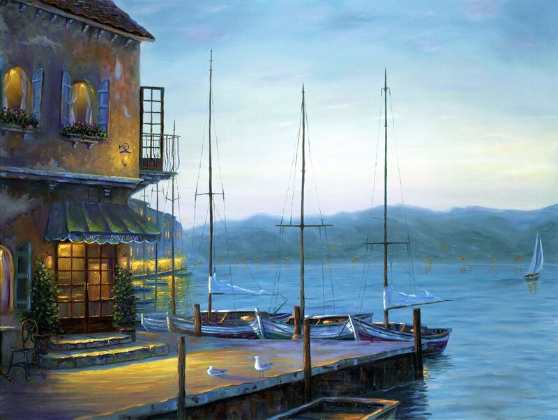 Cafe on a Harbor