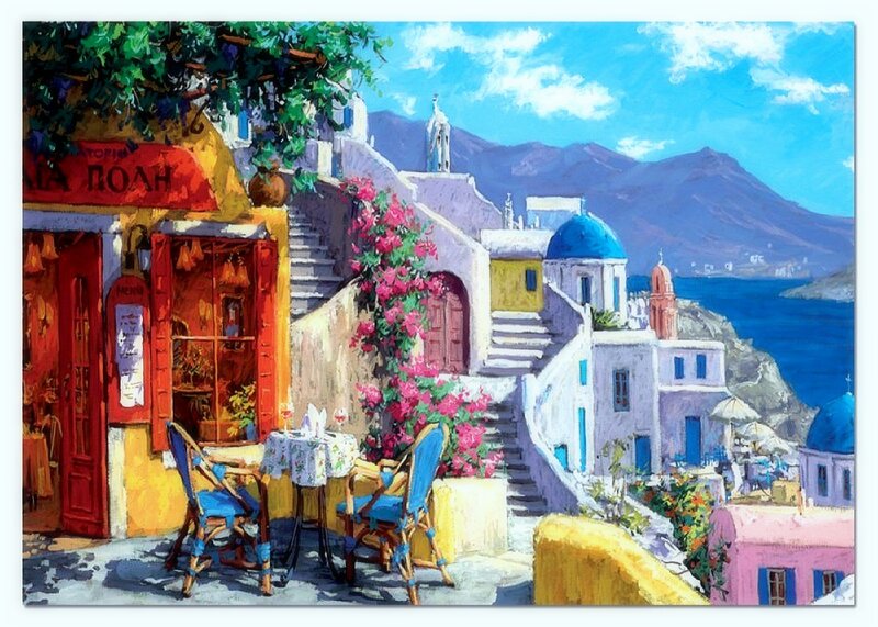 Cafe on Greek Island