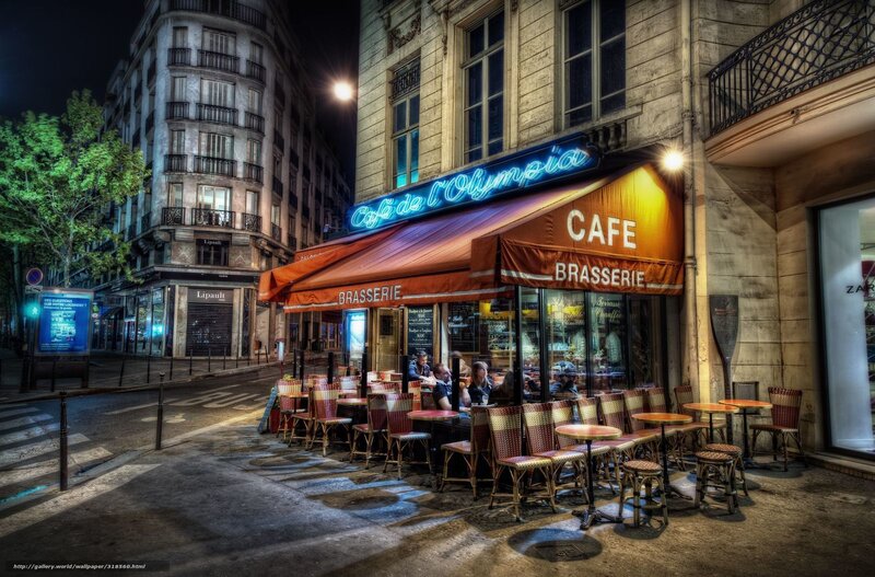 Cafe on Street Corner — Orange