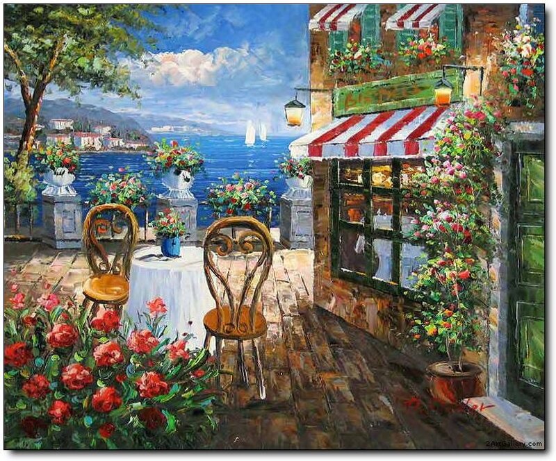 Cafe Patio by the Sea