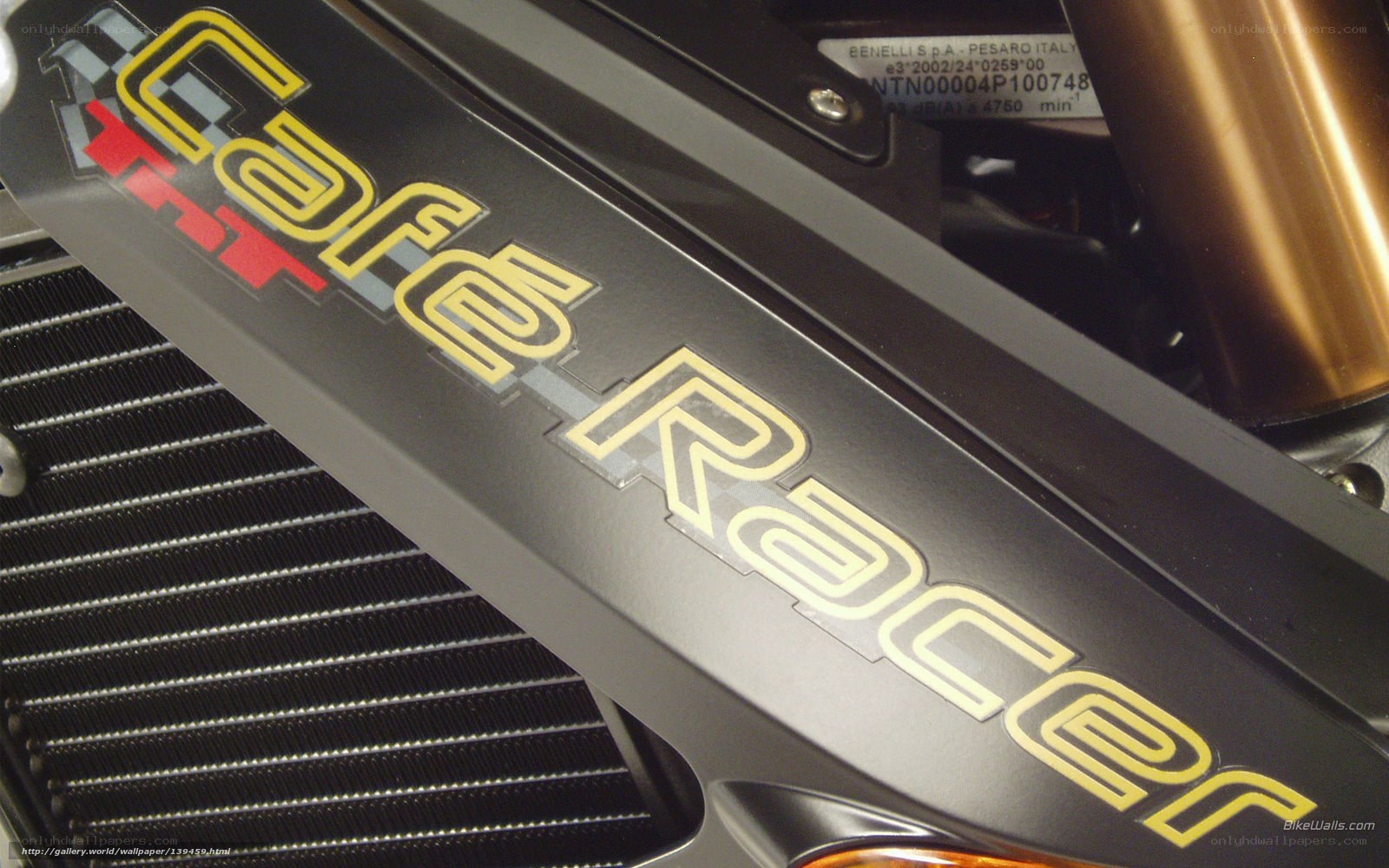 Cafe Racer motorcycle branding
