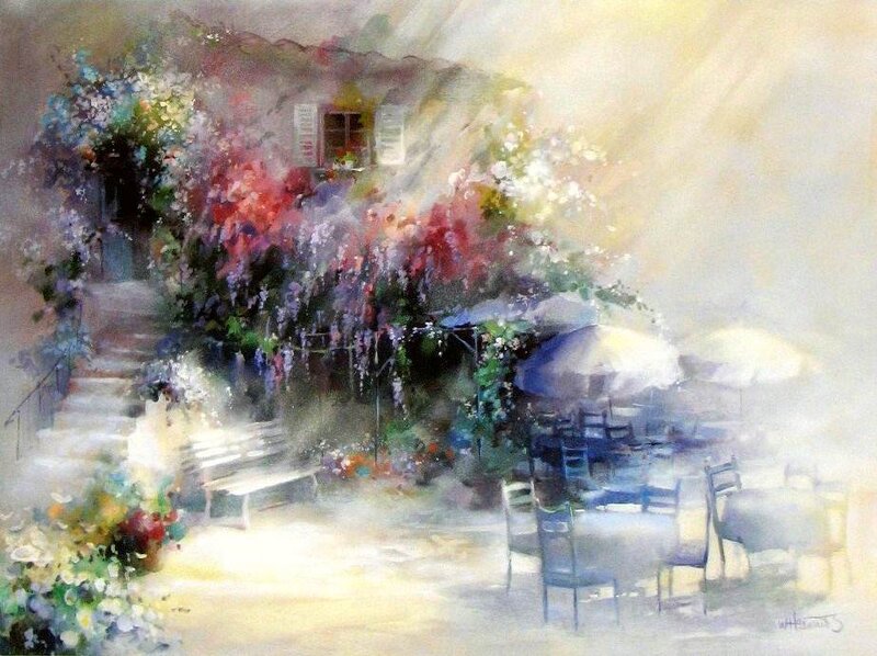 Cafe with Flowers