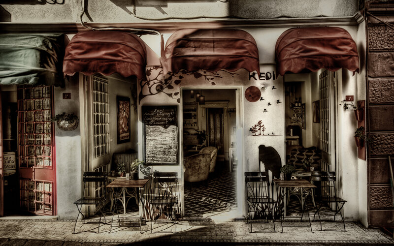 Cafe with outdoor seating