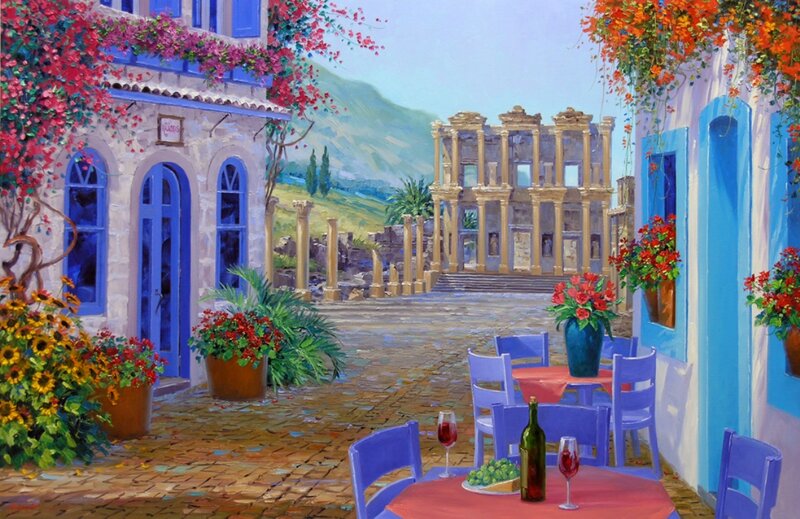 Cafe with Ruins