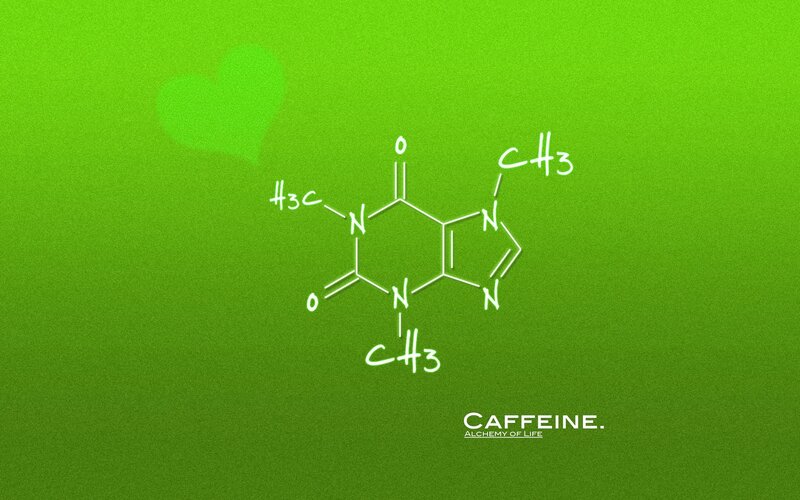 Caffeine molecule structure