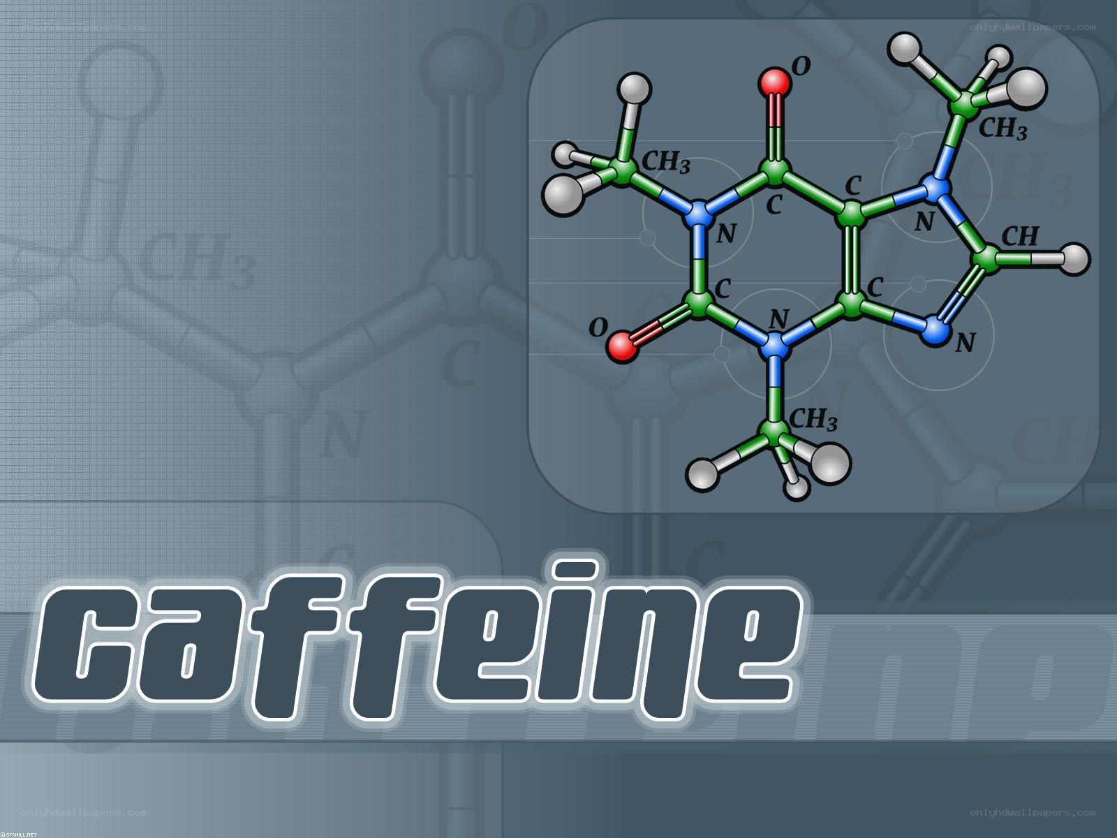 Caffeine molecule structure