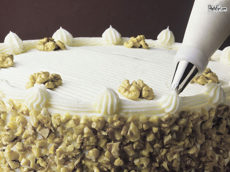 Cake Being Frosted
