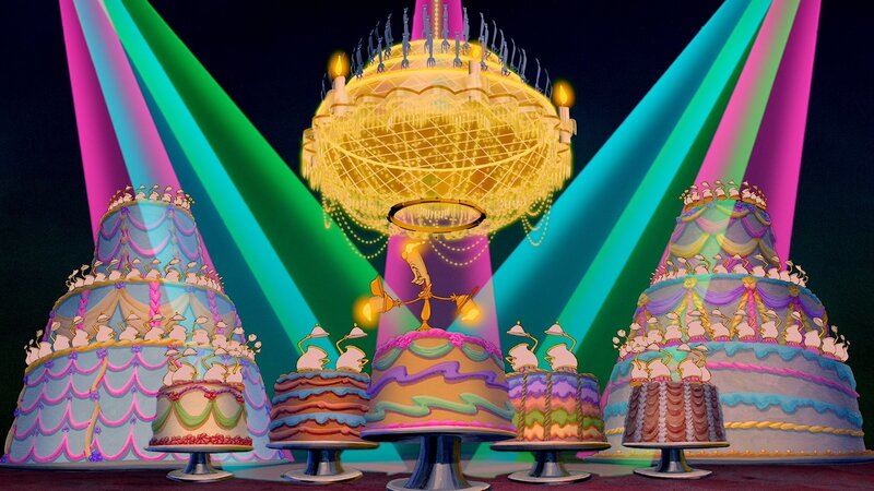 Cake Display with Chandelier