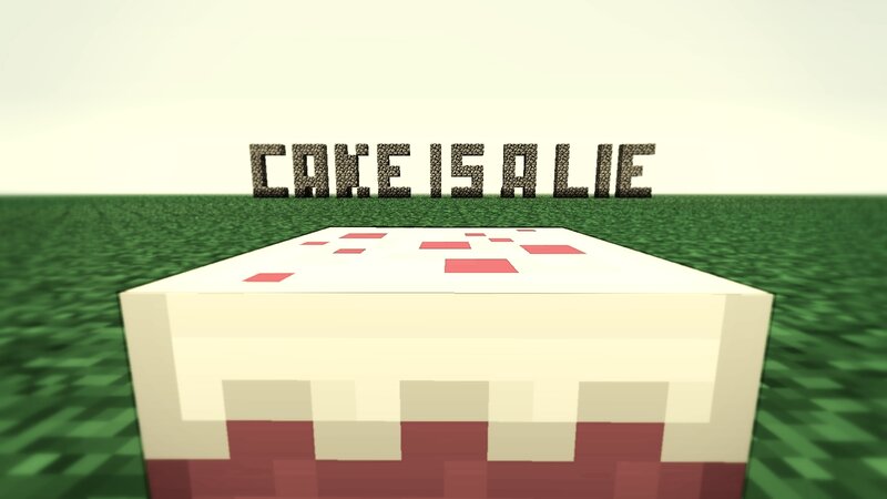 cake is a lie in minecraft